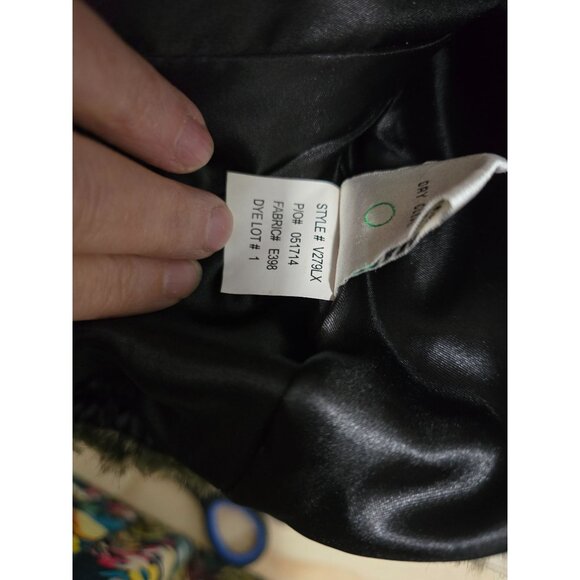 Dalia Collection Faux Fur Vest Black/Brown Striped mob wife cozy elegant warm - Picture 8 of 9